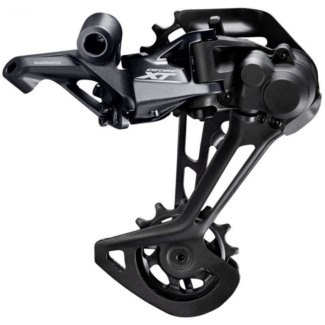 Cambio trasero Shimano Deore XT 12V SGS montado en bicicleta eléctrica premium
